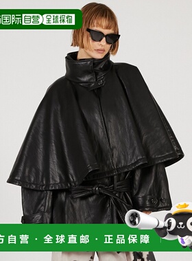 1h可退 日本直邮PRANK PROJECT 女装 短款仿皮羽绒外套 可拆卸斗