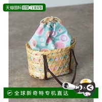 1h可退 日本直郵SENSE OF PLACE 女士夏季全棉手拿包套裝 竹籃搭