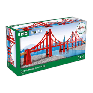 【日本直邮】Brio 场景玩具 双吊桥 儿童游乐城建设套件63368300