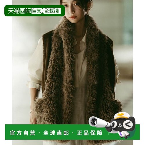 1h可退 日本直邮studio CLIP 女装 仿毛绒质感 宽松半高领背心 双