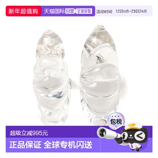 日本直邮Lemme. 女士 Haze 玻璃耳钉 仿光感设计 银925 644230868