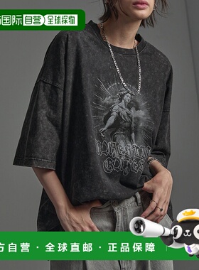 1h可退 日本直邮CIYOT 男女通用复古图案染色短袖T恤 CIYsc1136