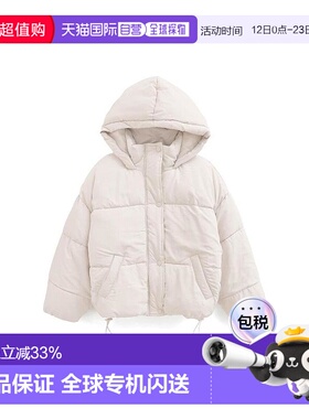 日本直邮GRL 中棉大兜帽下摆抽绳宽松外套夹克 fo1990