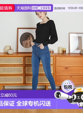 日本直邮日潮 GRL 秋冬韩系穿搭 羊腿袖方领针织衫上衣 ai33