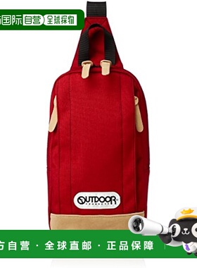 【日本直邮】Outdoor 单肩包/竖型/手机收纳 红色 22429790