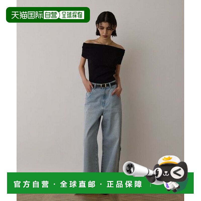 日本直邮GRACE CONTINENTAL 牛仔裤带拉链吊带背带裤