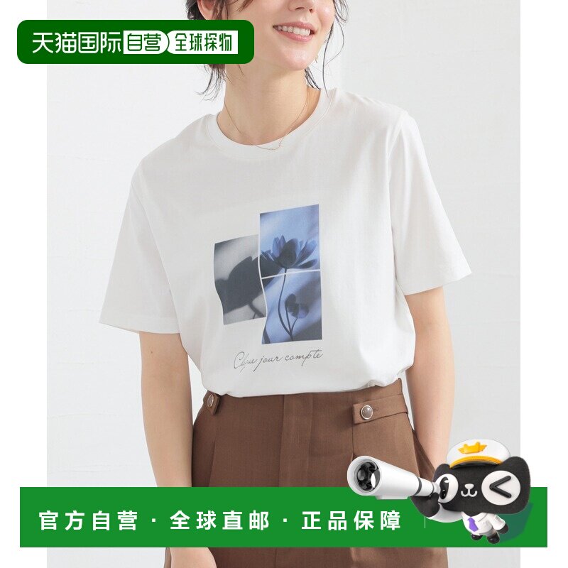 日本直邮GLACIER lusso 女装 美冷接触凉感UV防护T恤 485130139 - 实物图