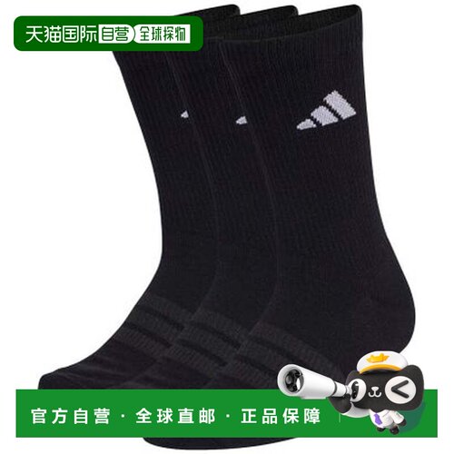 日本直邮阿迪达斯 adidas 缓冲运动船员袜 3双装 D5273（KC9626 /