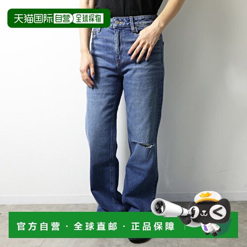日本直邮Calvin Klein Jeans 卡尔文克莱恩 女士直筒牛仔裤 CK经9