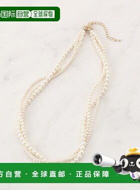 日本直邮Couture Brooch 女士 仿珍珠扭结设计项链 5080530420260