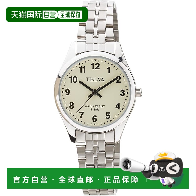 【日本直邮】CREPHA 女士防水指针手表 TE-AL148-CHS 银色