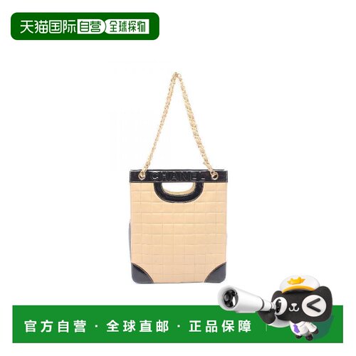 日本直邮中古二奢Chanel香奈儿女包B级9新chocolate bar冰格系列
