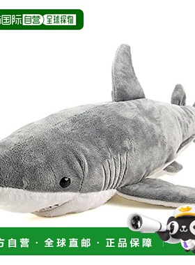 【日本直邮】COLORATA 大白鲨L号毛绒玩具 亲肤仿真礼物柔软圣诞
