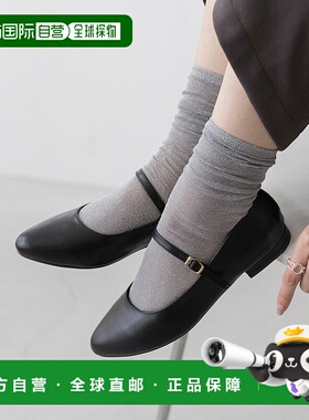 日本直邮Menue 3素材低跟女鞋 ME8623BW01649 黑色单鞋玛丽珍鞋