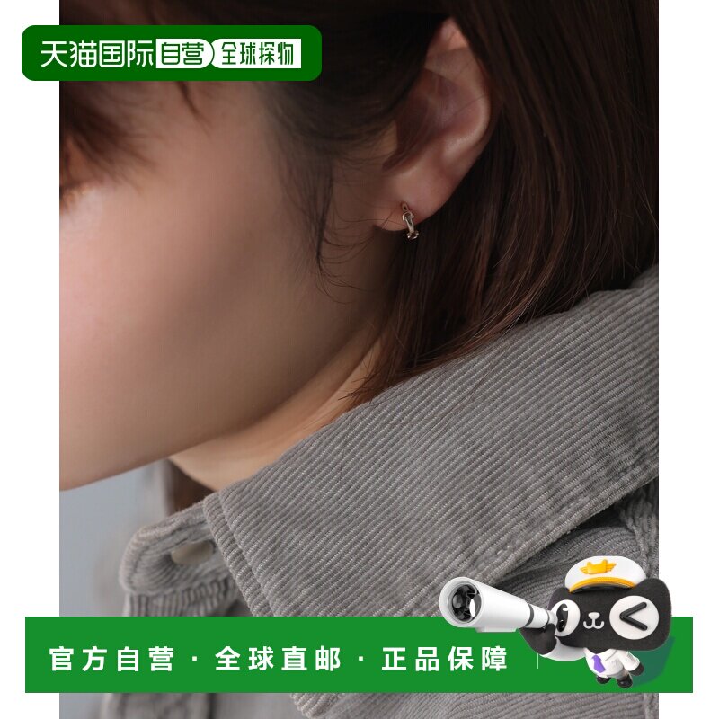 日本直邮Lilas 女士 K10黄金 耳夹式耳环 小巧摩登设计 251142027
