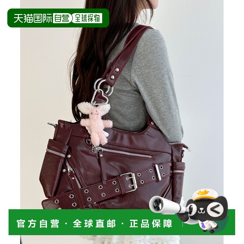 日本直邮WEGO 女士 双肩/手提两用铆钉设计托特包 MO26SS04SG0030