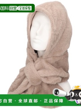 1h可退 日本直邮milsa 女装 仿毛领连帽围巾 保暖防寒 可机洗 244