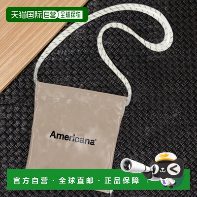 1h可退 日本直邮Americana×TEMBEA 女装 PVC涂层 机能风 抽绳斜