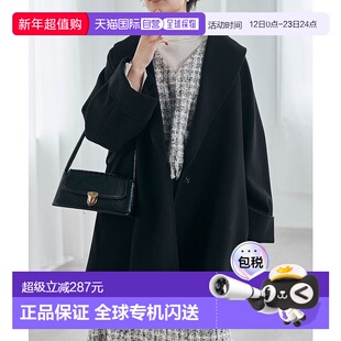 日本直邮RANAN 羊毛质感大翻领长袍式外套 R05096EW013968 大衣