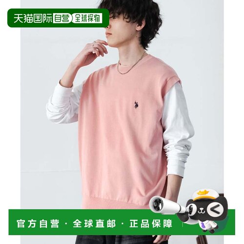 日本直邮U.S. POLO ASSN. 背心 男女款 夏季针织 高支数 宽松纯色