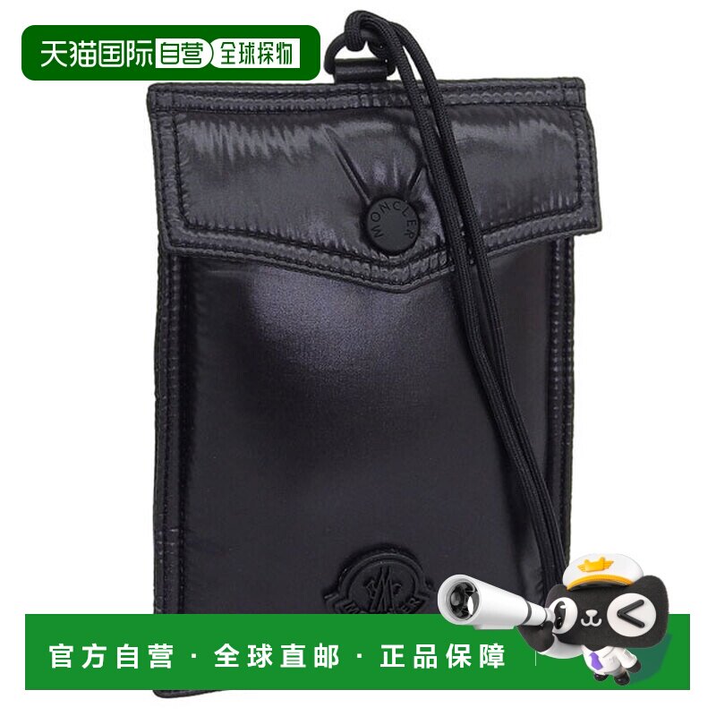 日本直邮Moncler POCKET PHON CASE 男女通用尼龙手机袋 黑色 6B0