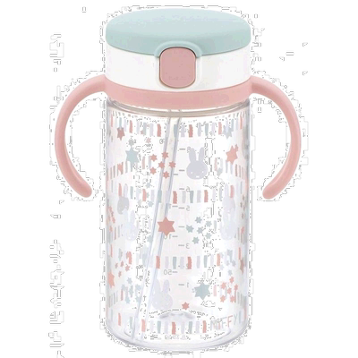 【日本直邮】Richell利其尔水壶米菲儿童便携吸管水壶320ml洗碗机