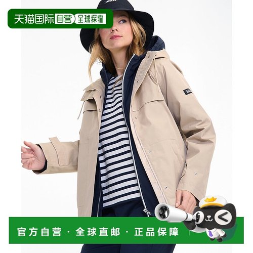 日本直邮AIGLE 防水多口袋连帽夹克 三合一外套[AI715EW015168]