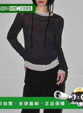 1h可退 日本直邮TODAYFUL 女士高针距拼色长袖T恤 12420606