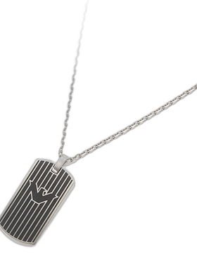 日本直邮EMPORIO ARMANI 项链条纹鹰标牌 NC EGS2724040阿玛尼