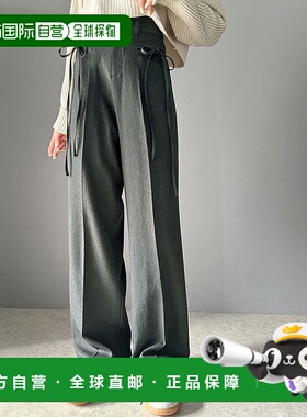 日本直邮Classical Elf 漂亮可爱风时尚感丝带阔腿裤 C04519EW011