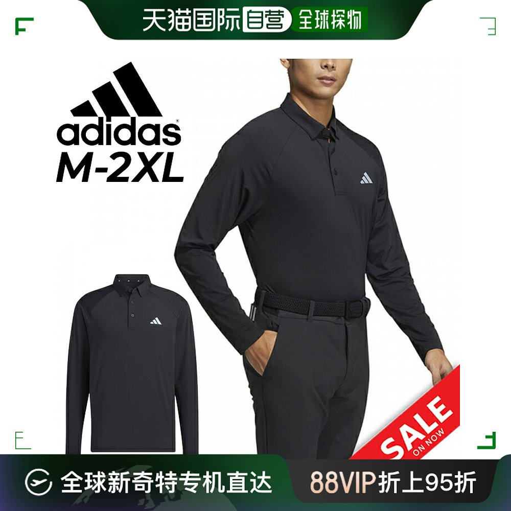 日本直邮阿迪达斯男士高尔夫服 adidas GOLF AEROREADY 轻薄长袖P 运动服/休闲服装 运动T恤 原图主图