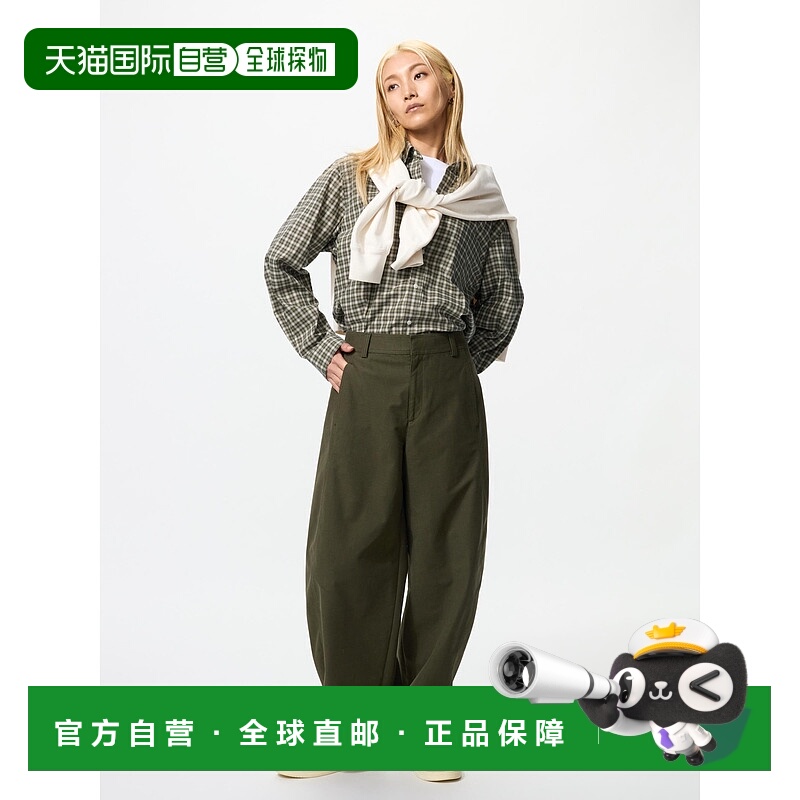 日潮跑腿UNIQLO优衣库 平纹针织休闲裤 482287