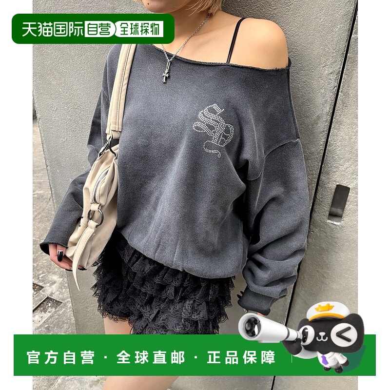 1h可退 日本直邮WHO'S WHO gallery 女装 宽松落肩设计 钉珠装饰