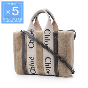 日本直邮Chloe 三用托特包 米色 女士 24M 夏日米色 Woody 小号 c