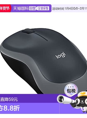 【日本直邮】Logicool罗技 鼠标 无线 电池可续用12个月灰色M185C