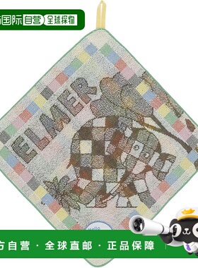 【日本直邮】丸真 环形毛巾 Elmer 小象 Elmer 有机棉 5565001300