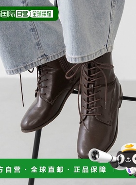 日本直邮Menue 蕾丝拼接中筒靴 ME8623BW01211