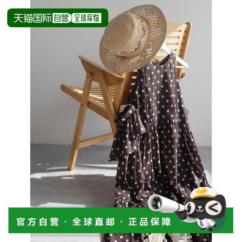 日本直邮LAGUNAMOON 女装 透视波点收褶伞裙连衣裙 0326203044