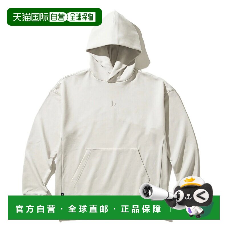 日本直邮New Balance KLUTCH 男士抓绒卫衣 连帽衫月光白