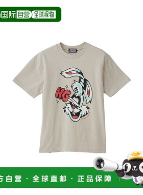 1h可退 日本直邮HYSTERIC GLAMOUR 男士 Hysteric Rabbit 图案圆T