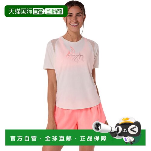 日本直邮ASICS  ROAD 透气短袖套头  常规T恤 女款