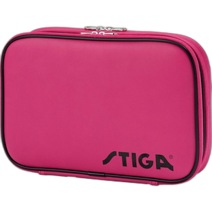 日本直邮STIGA 乒乓球包包 经典双球拍包 粉色版乒乓球包 1419197