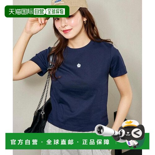 MARY QUANT × PUBLUX 女士 纯棉胸绣Logo T恤 3223375300011