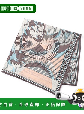 1h可退 日本直邮manipuri 女装 大轮花卉图案 真丝方巾 330455045