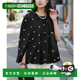 上衣 1h可退 两用圆点气球袖 式 effu563 日本直邮ELFRANK女士可洗款