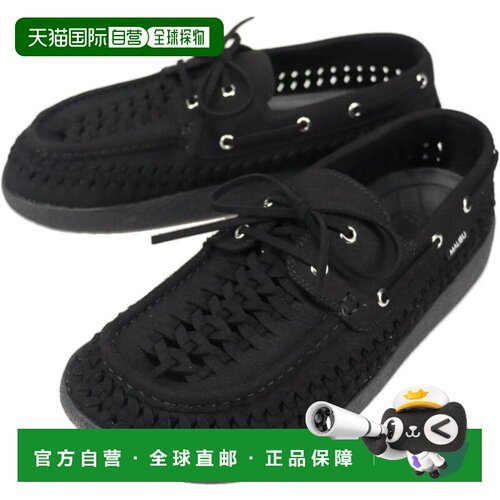 日本直邮Malibu Sandals Skipper 船鞋黑色/黑色MS31-0007