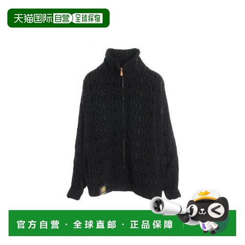 日本直邮中古Versace范思哲男A级95新Jacket夹克外套帆布外套黑色