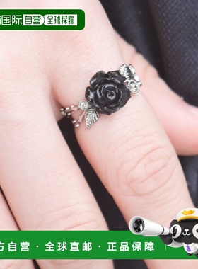 1h可退 日本直邮axes femme 女士迷你玫瑰戒指 可调节设计 镶嵌水