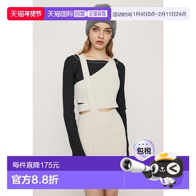 日本直邮SLY ASYMMETRY LAYER KNIT短连衣裙 [SL3994EW028320]