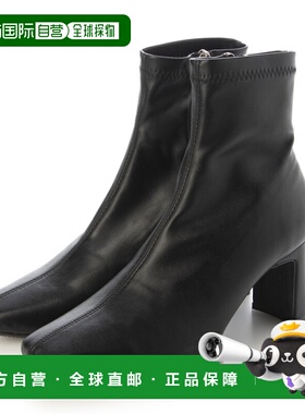日本直邮VIVIAN 方头板跟弹力短靴（黑色）